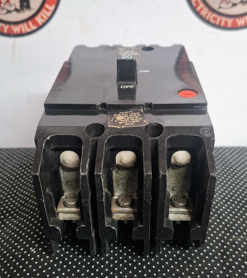 GE TEY320 3 Pole 20A Circuit Breaker SHIPS SAME DAY