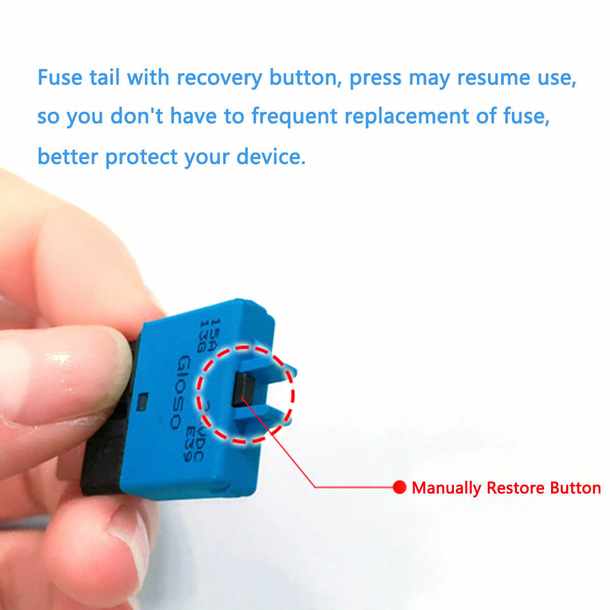 2X Fuse Circuit Breaker Manual Reset Blade Car Automotive Resetable 10/15/20/25A