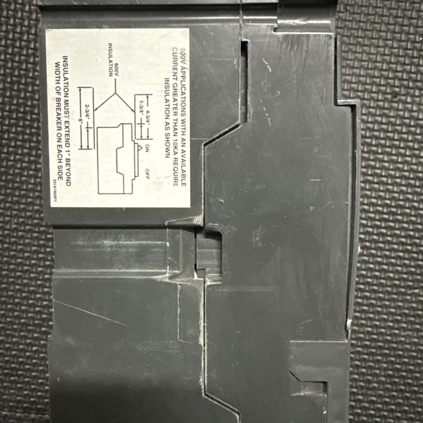 GE SEPA36AT0100 Molded Case Circuit Breaker, 100 A, 600V AC, 3 Pole