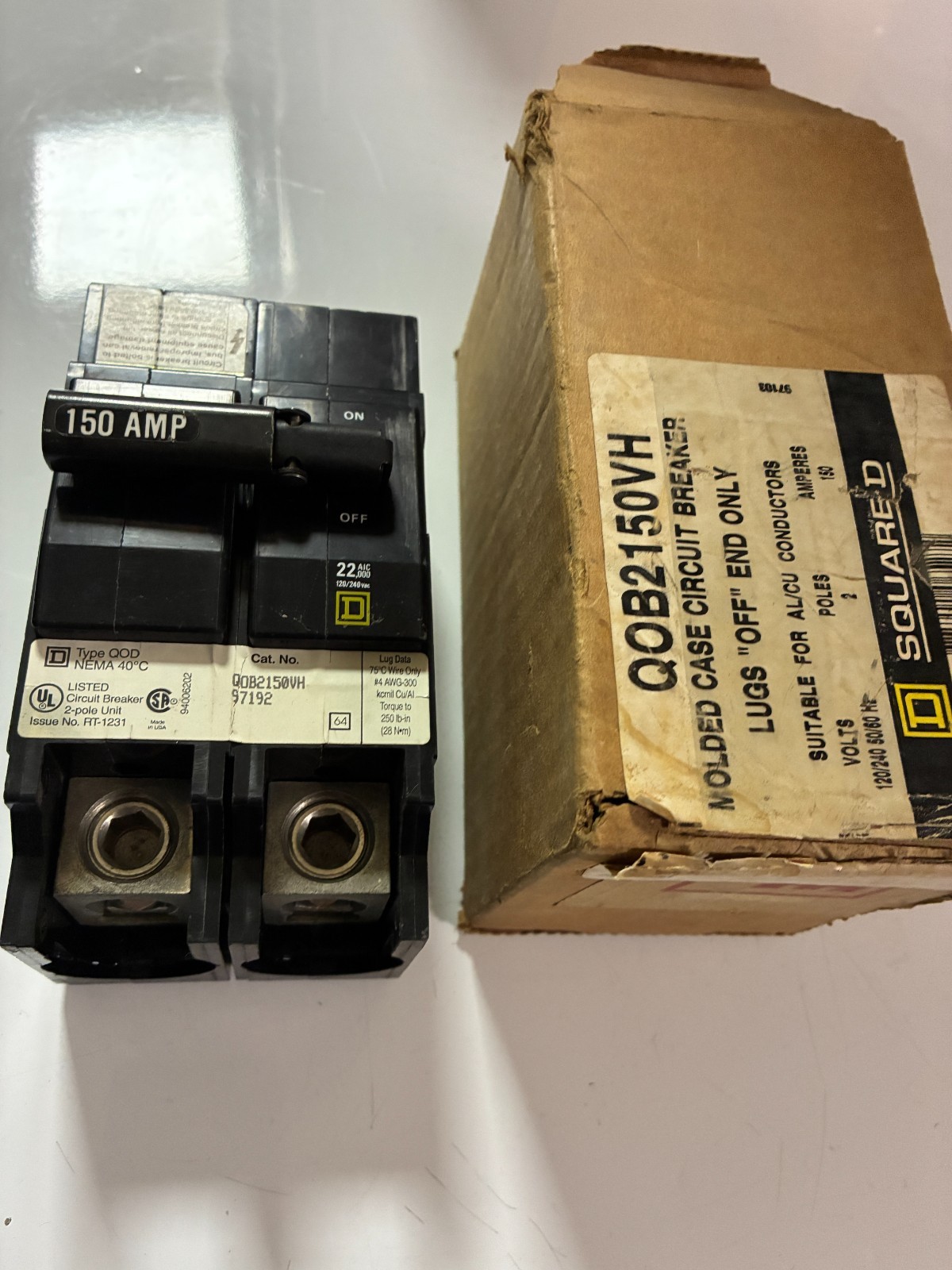 New Square D QOB2150VH Circuit Breaker!!