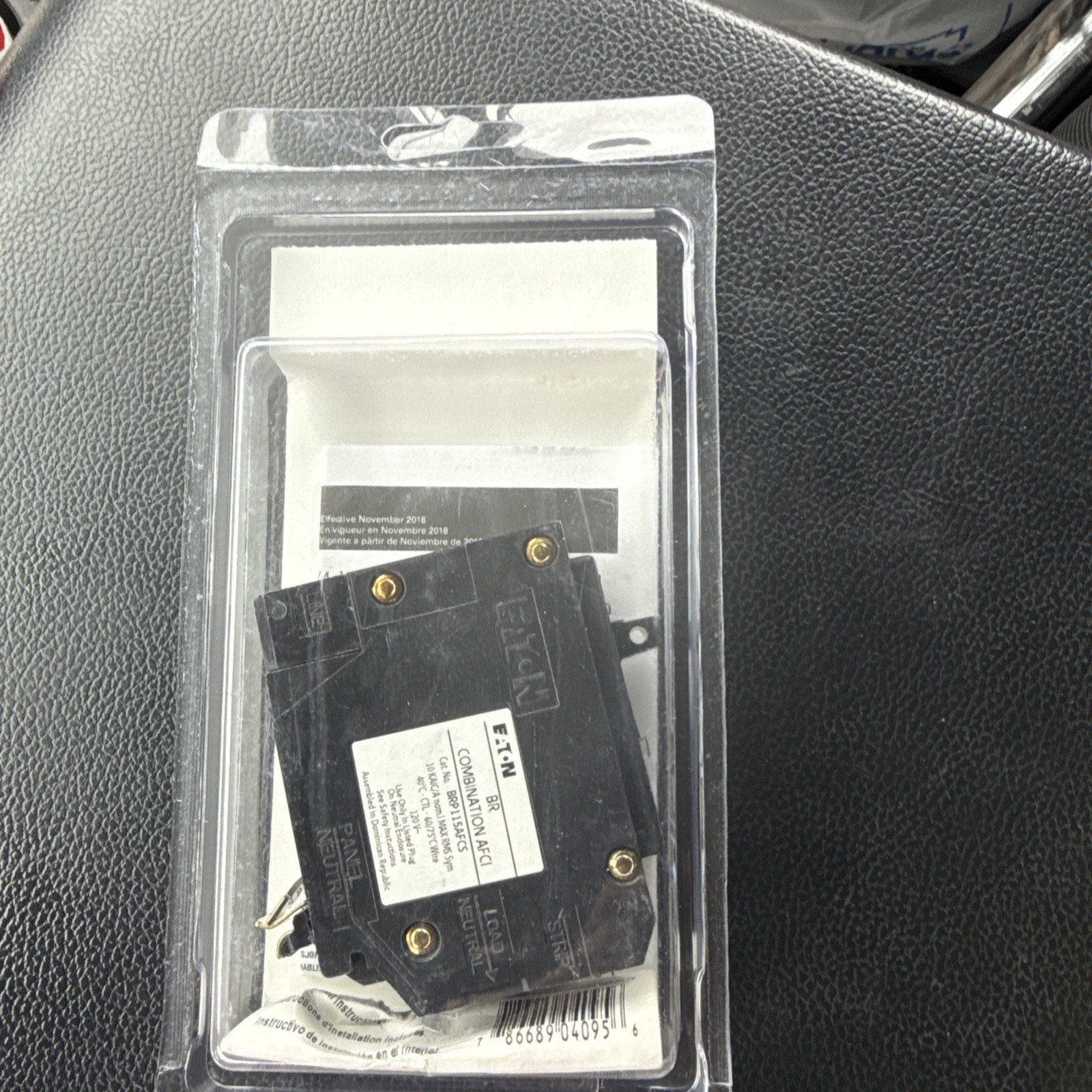 Eaton 15-Amp 1-Pole Combination Arc Fault AFCI Circuit Breaker BRP115AFCS
