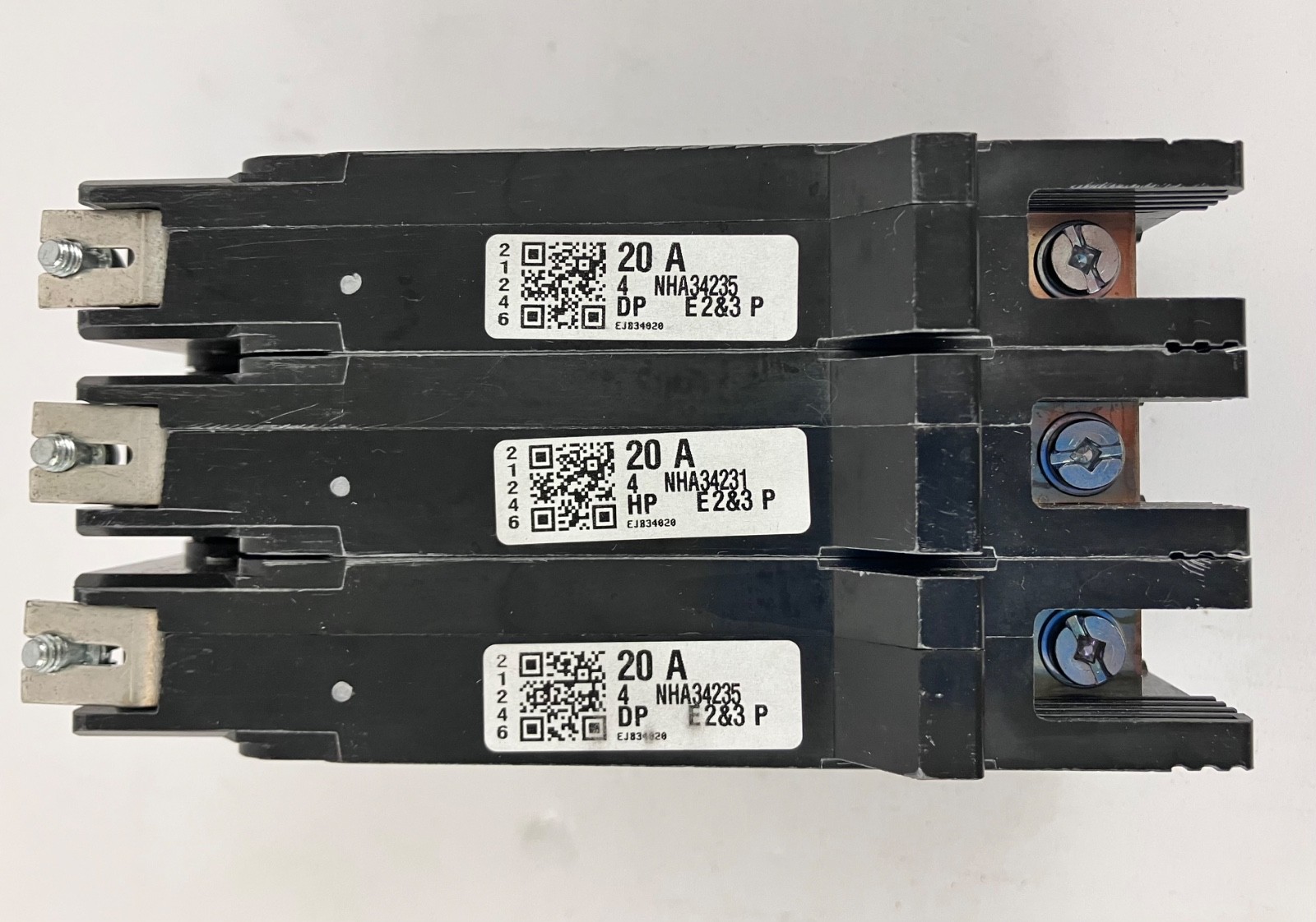 Square D EJB34020 20A 3-Pole Circuit Breaker 480Y/277V 65kA E-Frame Bolt-On