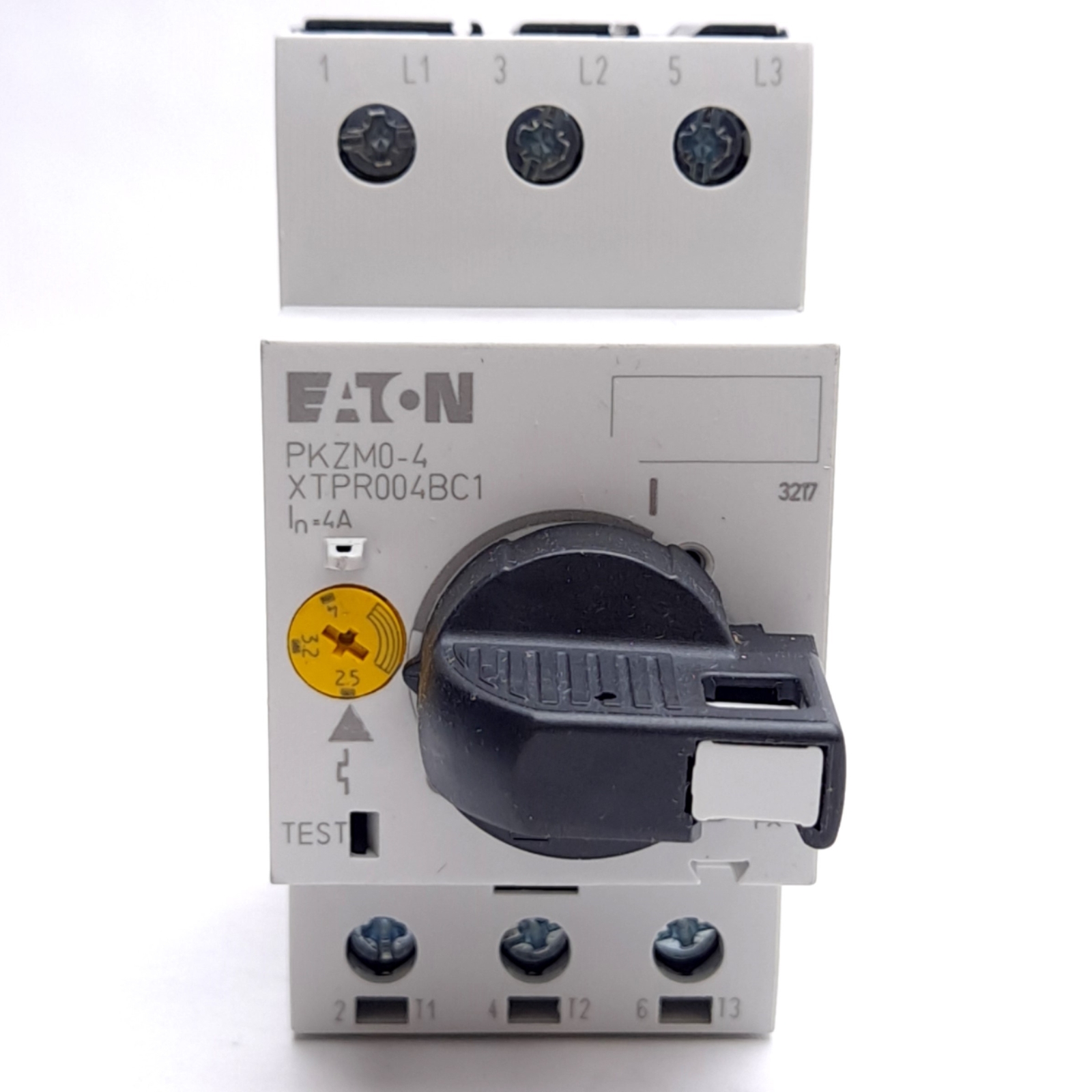 Eaton PKZM0-4/AK XTPR004BC1 Motor Protective Circuit Breaker, 3-Pole, 2.5-4A