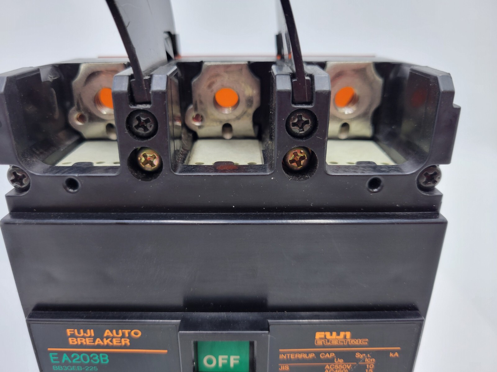 Fuji Electric EA203B Circuit Breaker 225A 690VAC 250DC 3P 3PH Type EA 225 Amp
