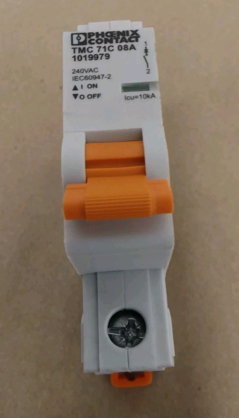 Phoenix Contact 1019979 TMC 71C 08A Circuit Breaker Thermomagnetic 8A TMC71C08A