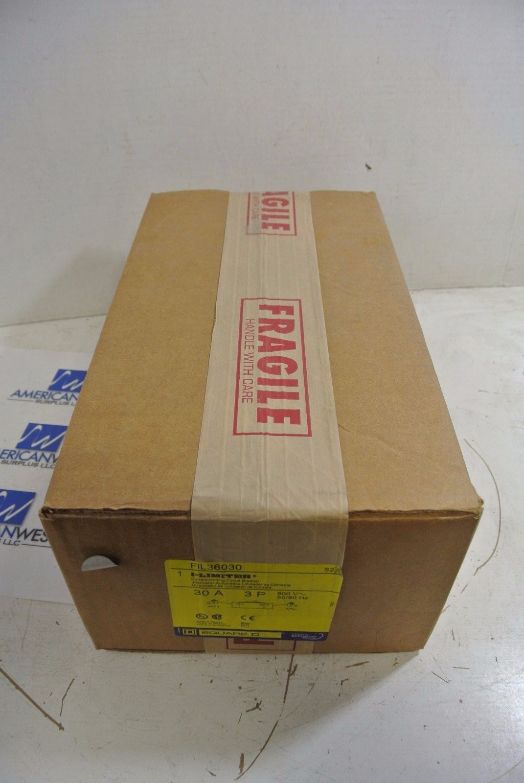 Square D FIL36030 3 Pole 600 Volt 30 Amp I-Limiter Circuit Breaker NEW IN BOX
