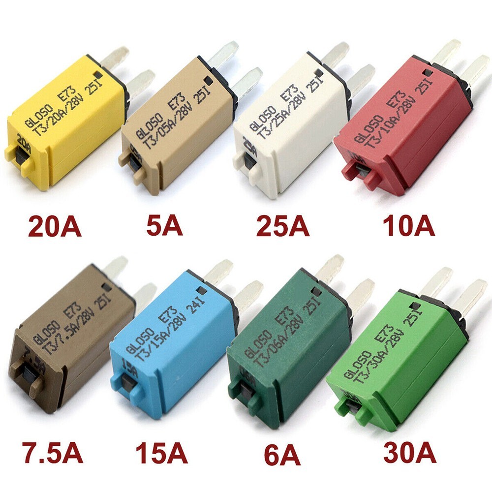 Car Boat 12V 24V Mini Circuit Breaker Blade Fuse for Enhanced Device Safety