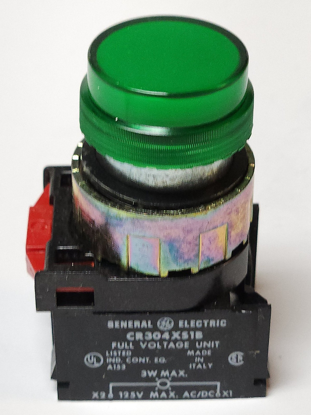GE GENERAL ELECTRIC CR304ALG1A2G 120 VAC Green Indicating Light