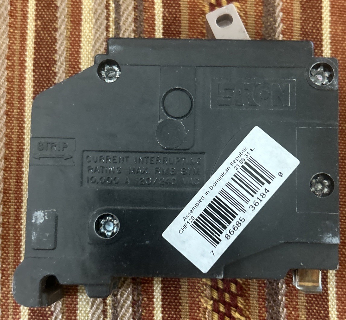 Brand New Eaton Cutler Hammer CHF120 Circuit Breaker 1P 20A – BOX OF QTY 10 PCS