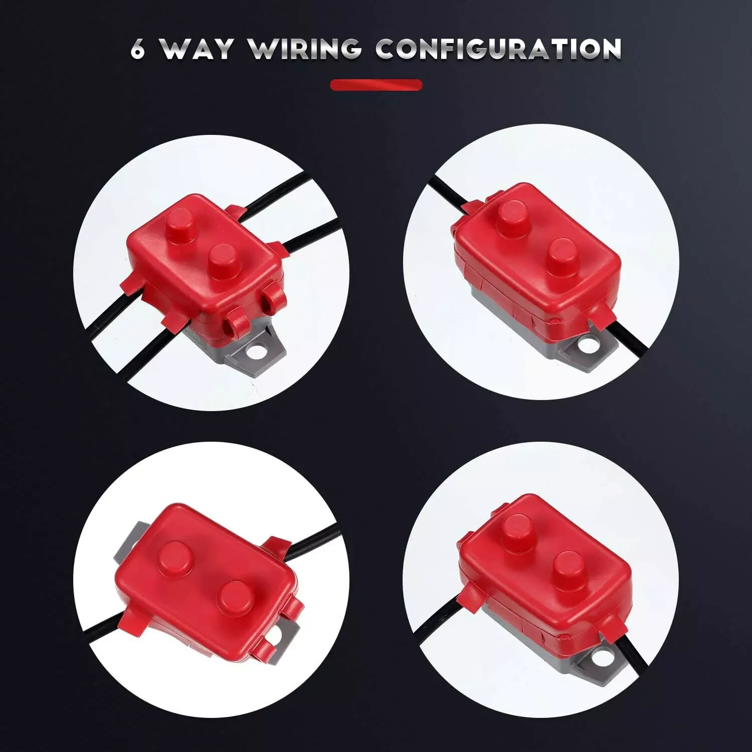 4 Pieces DC 12V – 24V Automatic Reset Circuit Breaker Circuit Breaker with Cover