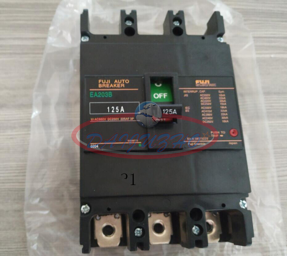 One Fuji Electric 3P 125A EA203B Industrial Automation Auto Circuit Breaker New