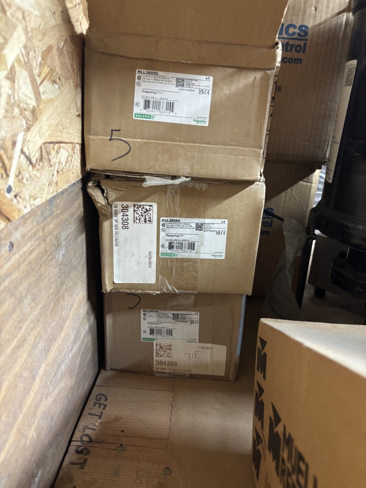 Square D HJL36050 50A 600V 3P PowerPac Schneider Electric