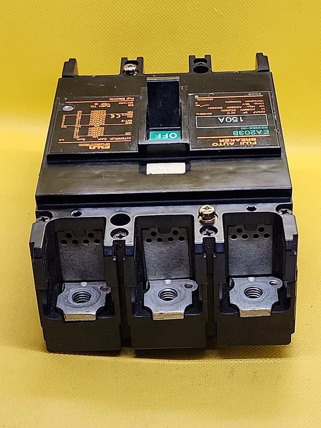 FUJI EA203B 3 POLES 150A AC690V, DC250V AUTO BREAKER [1WS2]