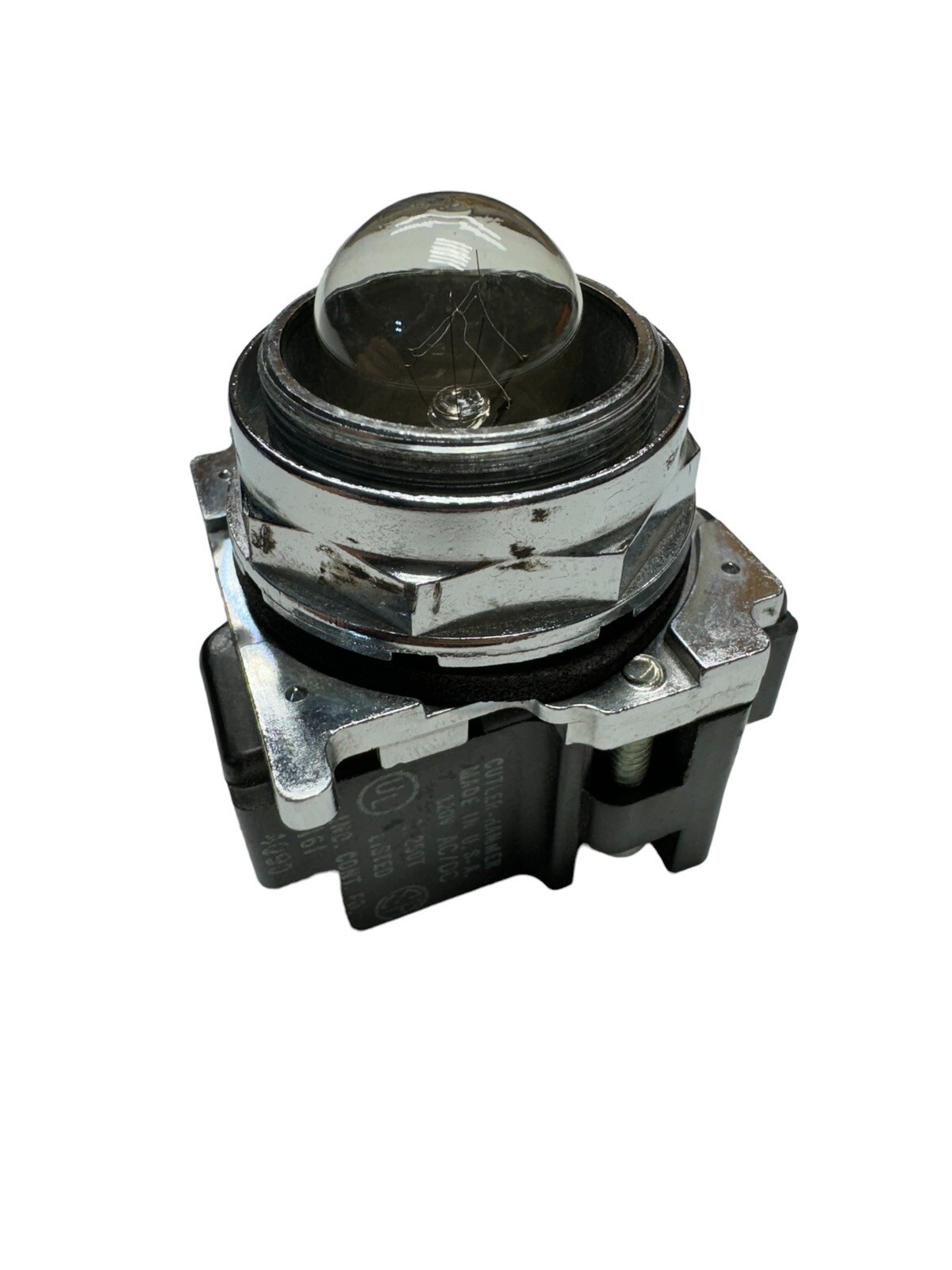Cutler-Hammer 10250T201 Standard Indicator Light – 120VAC/VDC, Res. 1 Hole Mtg