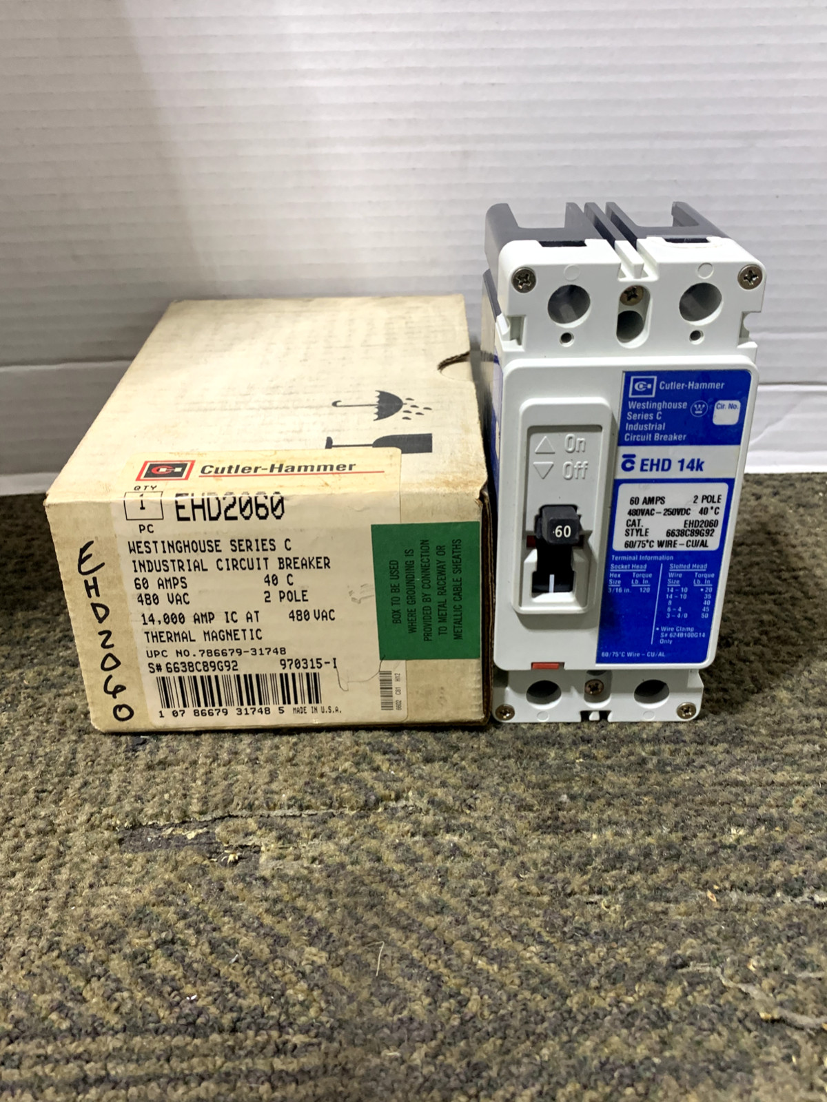 NEW IN BOX WESTINGHOUSE EHD2060 (2P-60A-14KAIC) *SHIPS SAME DAY UPS