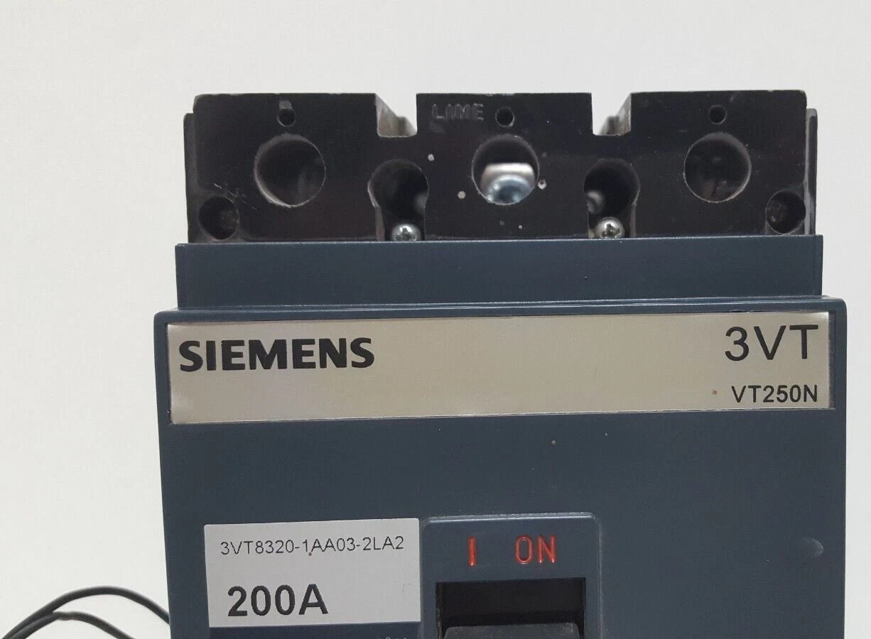 SIEMENS 3VT VT250N 3 POLE 200 AMPS CIRCUIT BREAKER SIEMENS