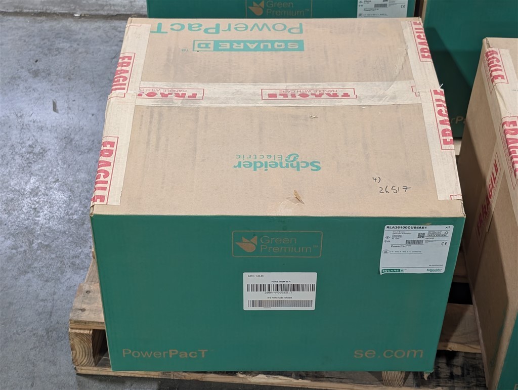 NEW 1000A Schneider RLA36100CU64AE1 PowerPact I-Line Circuit Breaker 600VAC