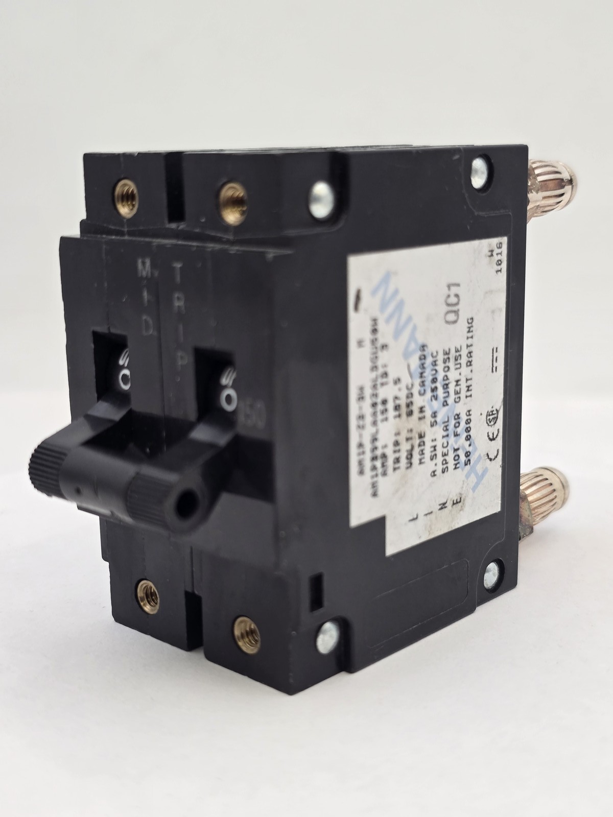 Heinemann AM1P-Z2-3W Circuit Breaker Bullet 150A 2P AM1PB99LAA02ALDGU50W