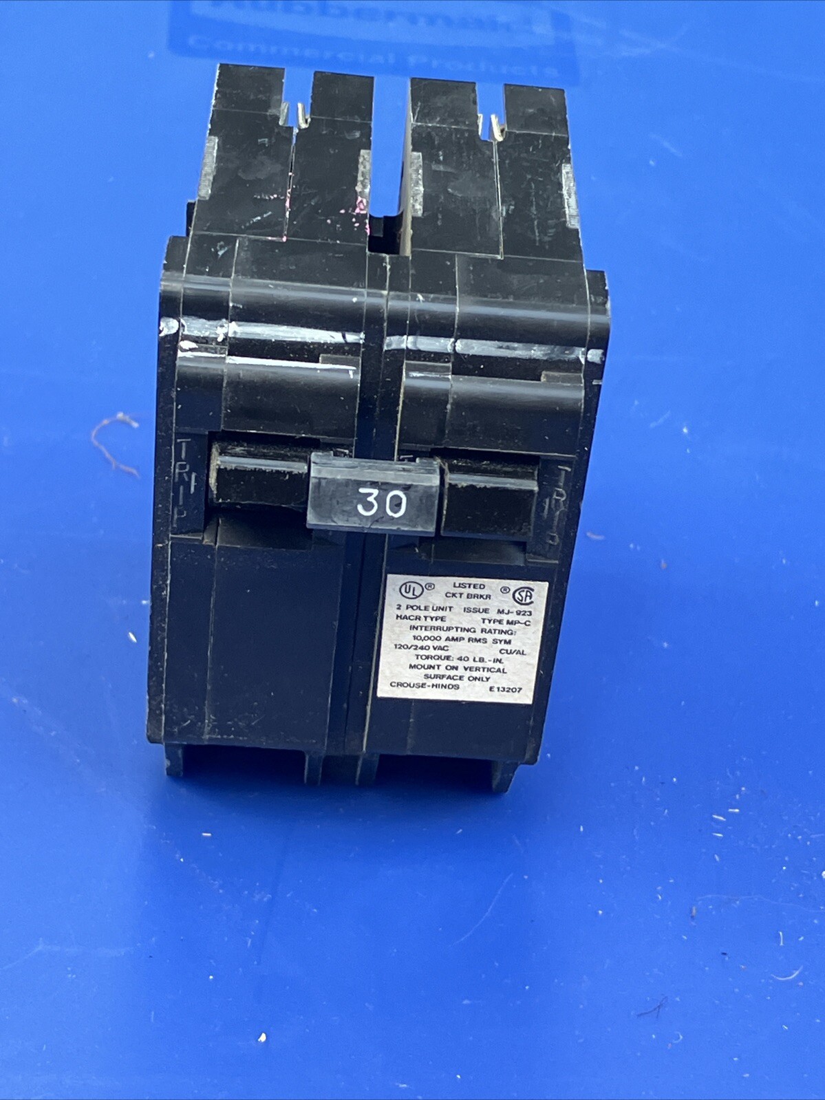 Murray Crouse Hinds MP230 30 Amp 2 Pole Circuit Breaker OLD STYLE