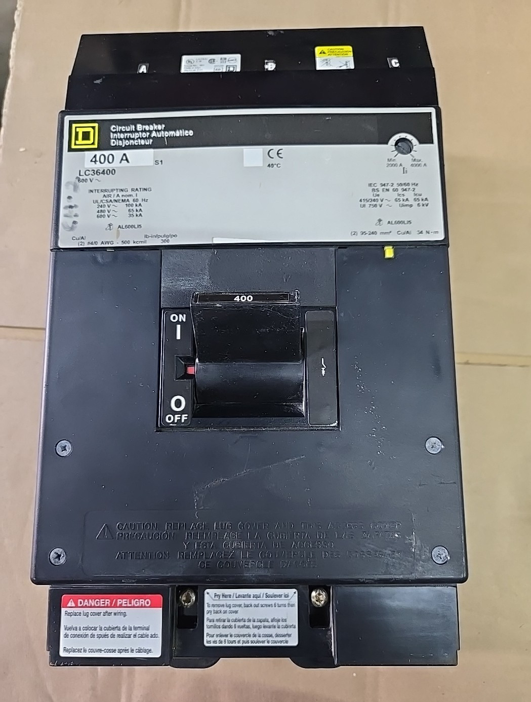 Square D LC 36400 Circuit Breaker