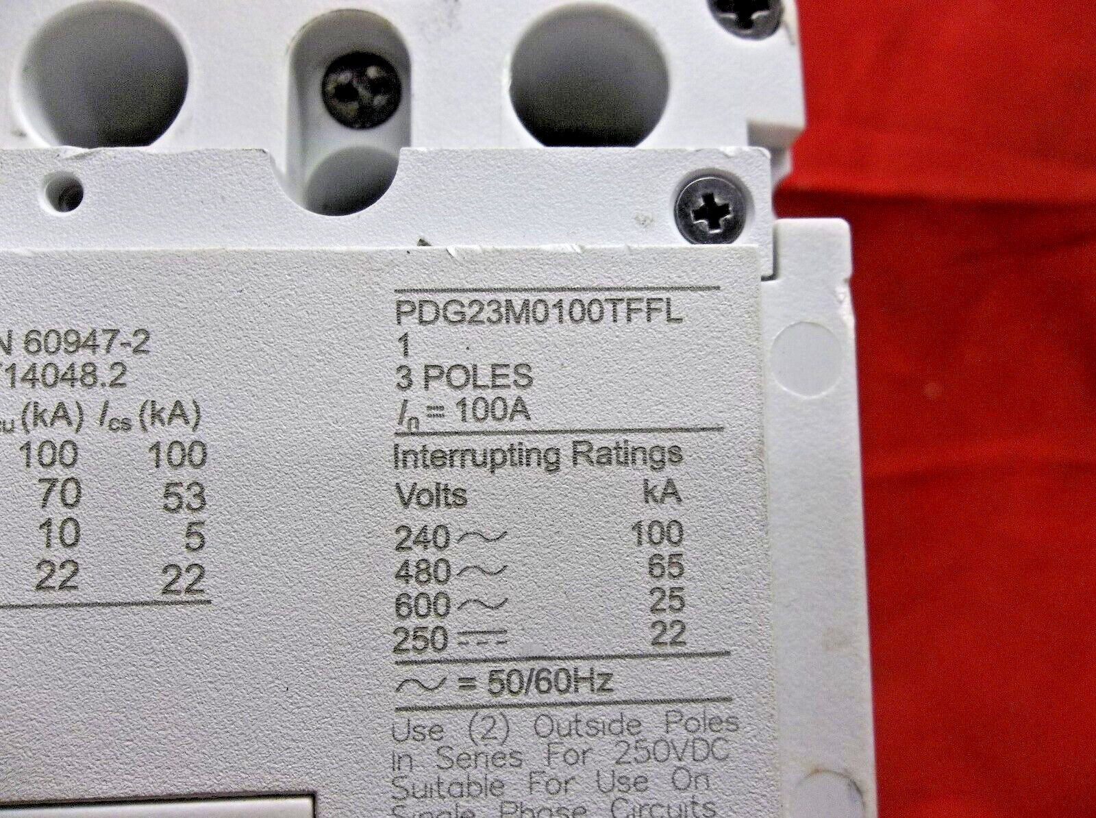 EATON PDG23M0100TFFL circuit breaker 3105B2