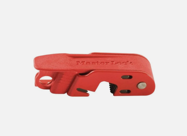 Master Lock Red Electrical Box Circuit Breaker Lockout 493B Grip Tight – New