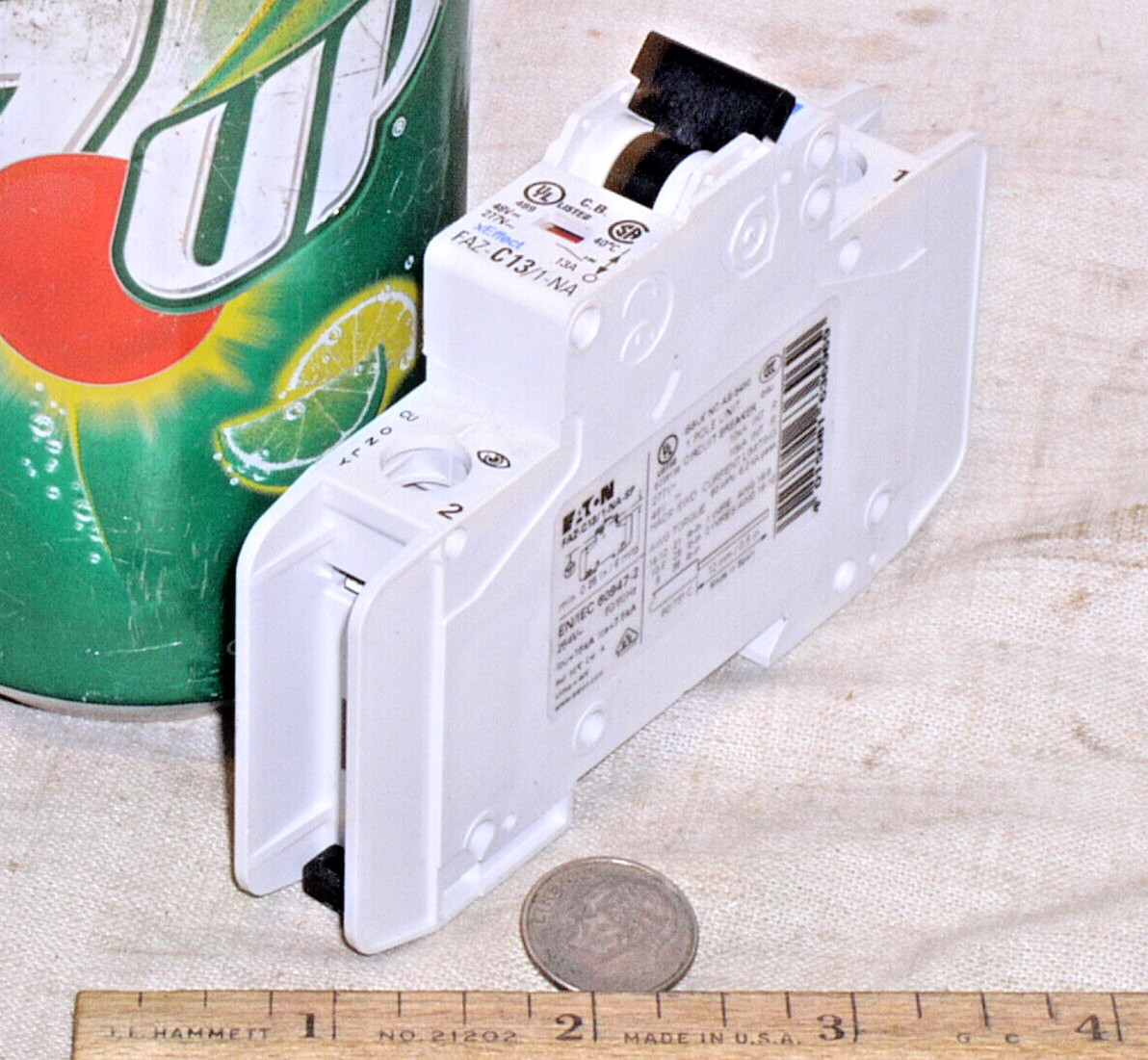 EATON HEINMANN FAZ-C13/1-NA-SP AC DC DIN RAIL CIRCUIT BREAKER 13A A AMP 48 V 277