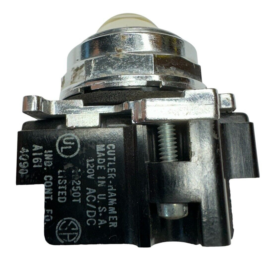 Cutler-Hammer 10250T201 Standard Indicator Light – 120VAC/VDC, Res. 1 Hole Mtg