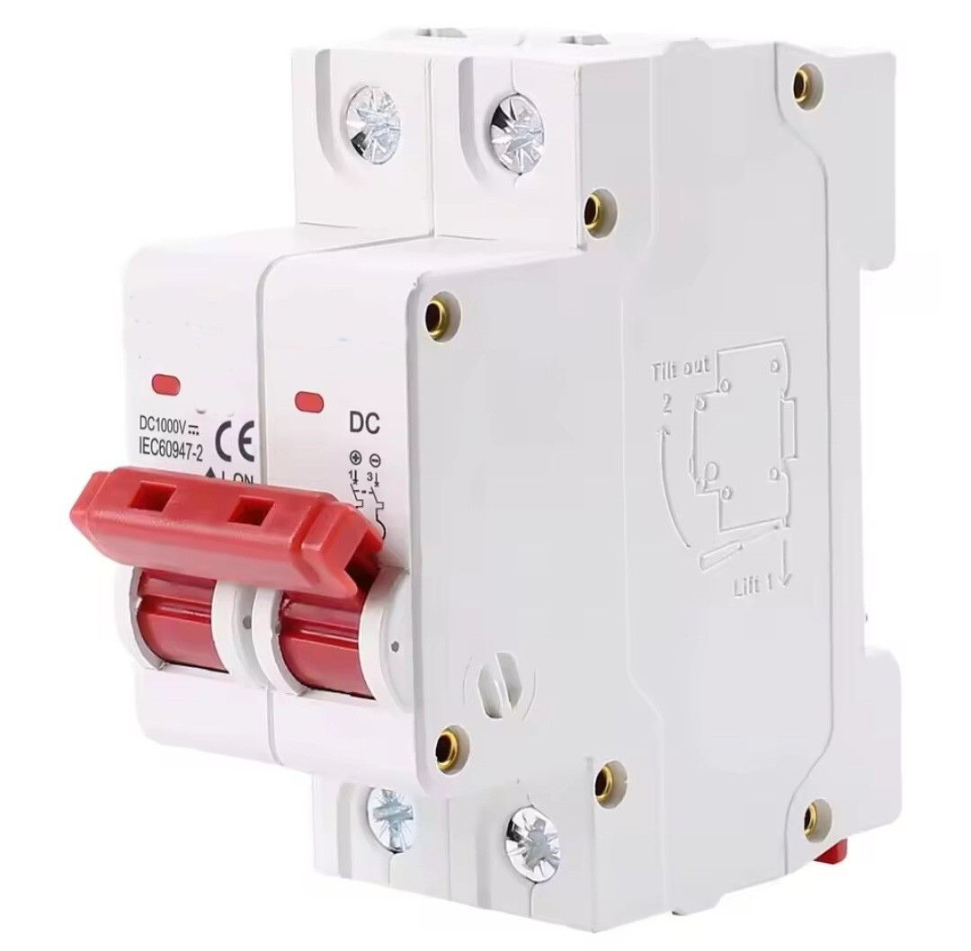 Solar DC Circuit Breaker 6A 10A 16A 20A 25A 32A 50A 1000V PV Disconnect Switch