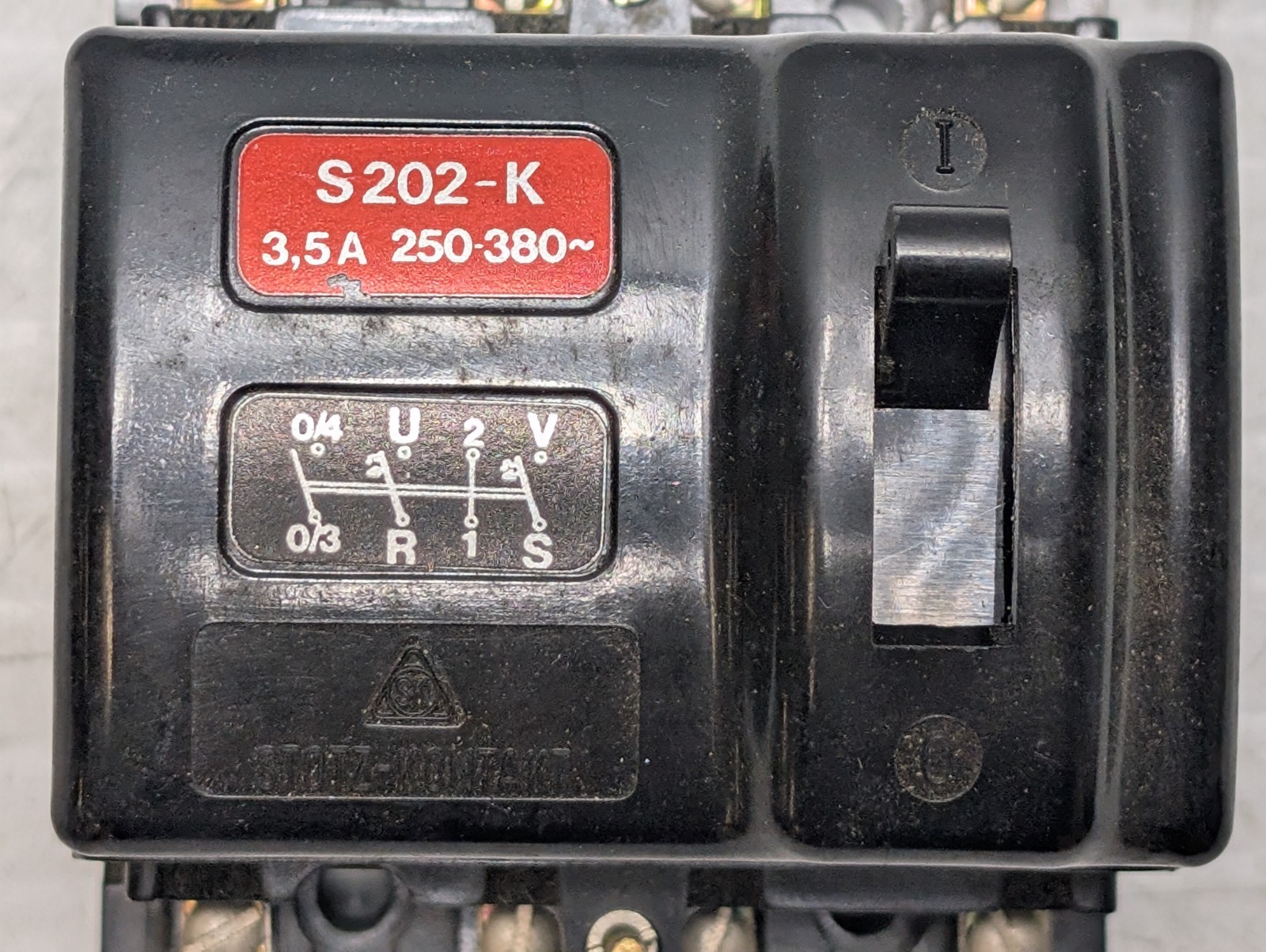 STOTZ-KONTAKT S202-K BREAKER 3, 5 AMP 380V