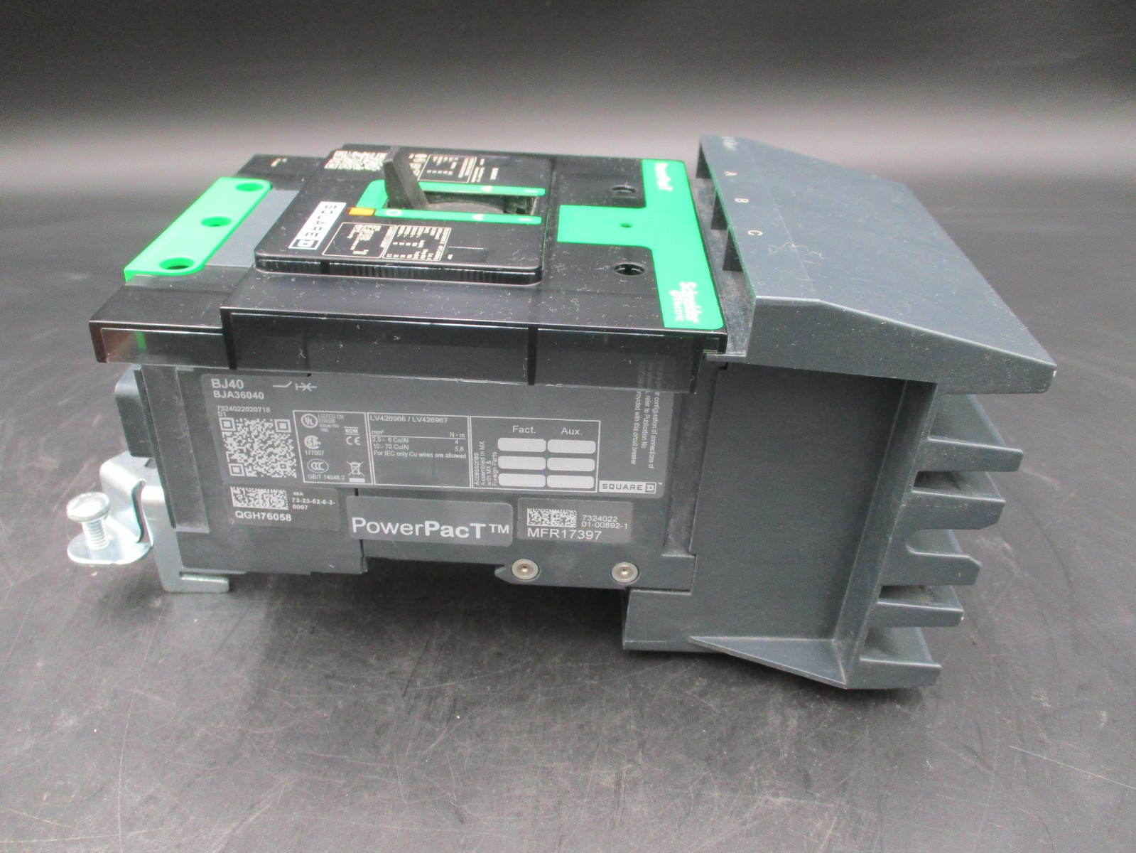 SQUARE D BJA36040 3P 40A 600V I-LINE CIRCUIT BREAKER 65KA ‘SAMEDAY SHIP’