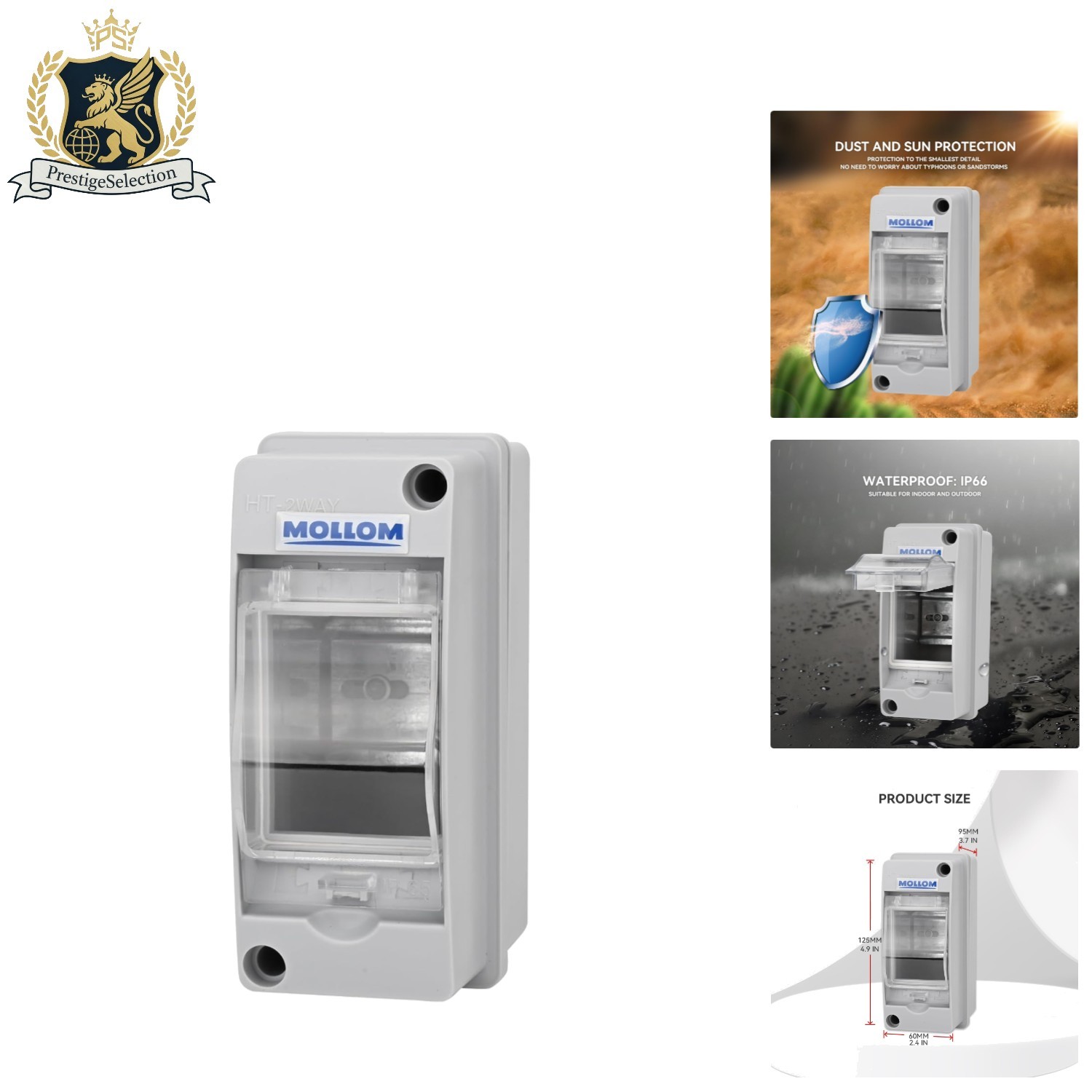 Compact Waterproof Circuit Breaker Box – Easy Install for Indoor & Outdoor Use