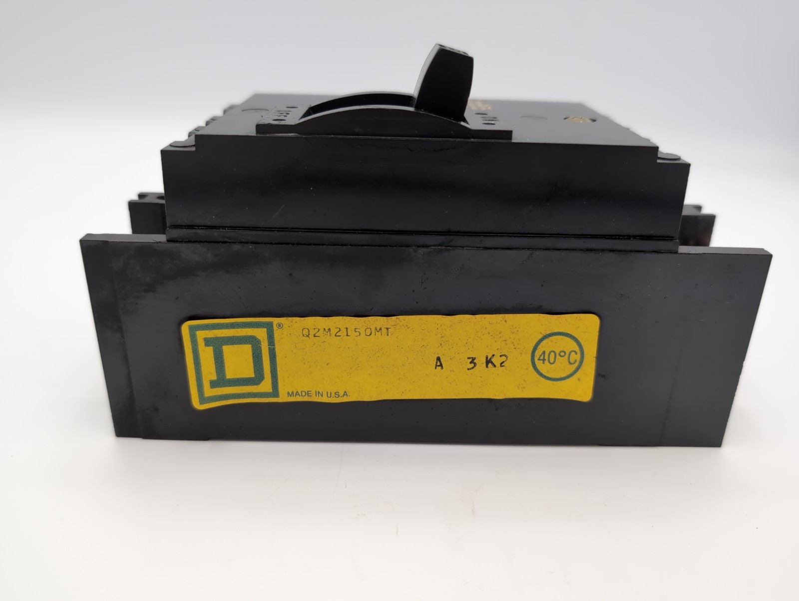 Square D QO 150A Main Breaker W/MountingNuts/Underneath Spacer&Con. Tested