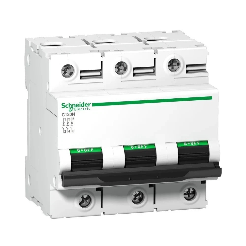 A9N18365 SCHNEIDER CIRCUIT BREAKER Acti9 C120N 3P – 80A Brand New