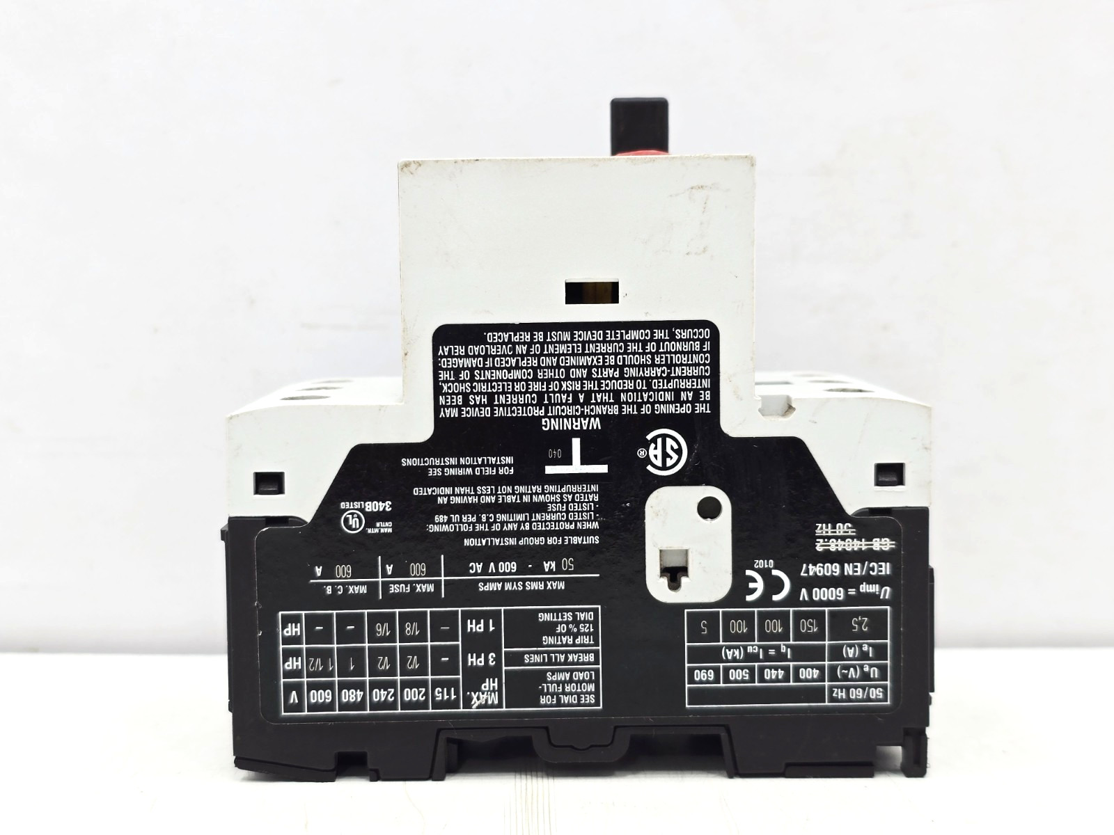 Eaton XTPB2P5BC1 Manual Motor Protector