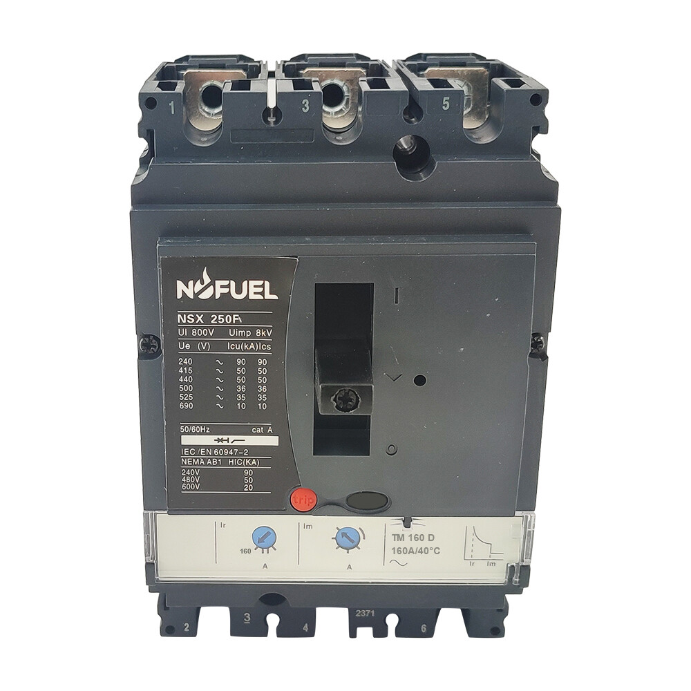 LV431632 Circuit breaker, ComPact NSX250F, 36kA/415VAC, TMD trip unit 160A, 3p3d
