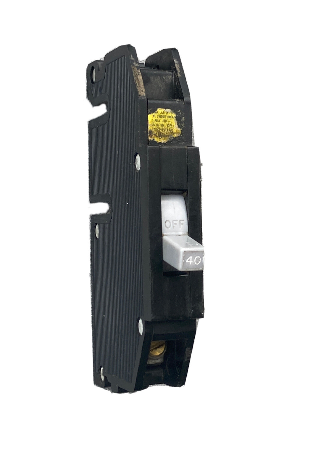 Q40 Zinsco / GTE Sylvania 1P 40A 120VAC Plug-in Circuit Breaker Q-40 warranty