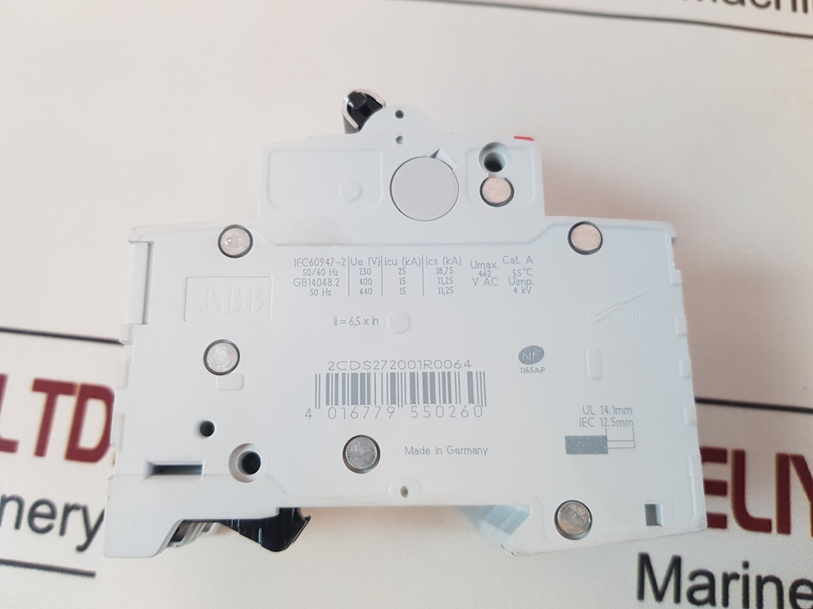 ABB S 202M C6 Miniature Circuit Breaker 6A 50/60Hz GB14048.2