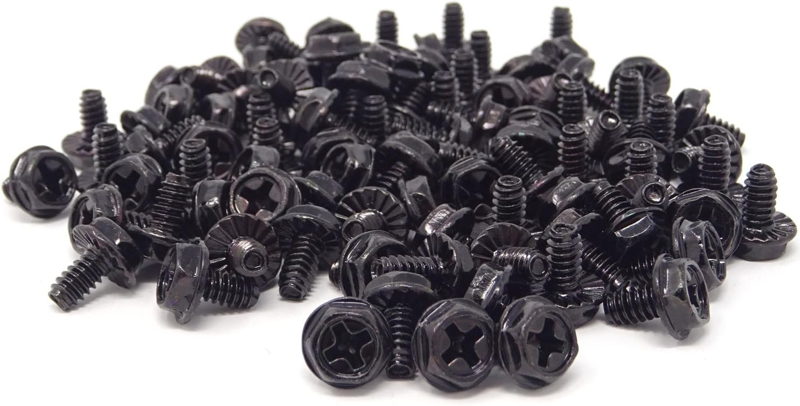 100PCS 6#-32X6 Hex Phillips Head Replacement PC Computer Case Mounting Screws Fa
