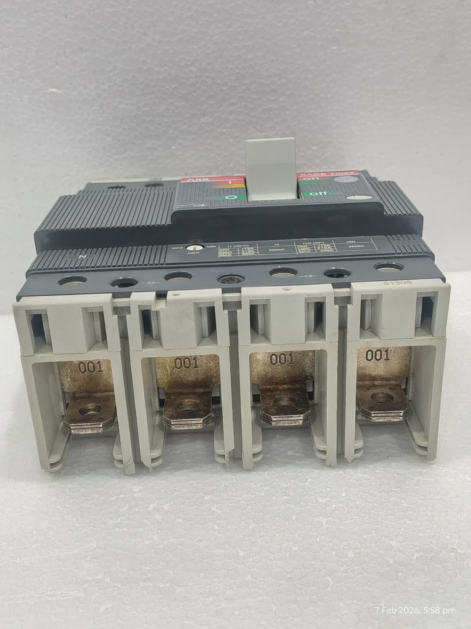ABB SACE TMAX T3 N 250 1SDA051306R1 4 Pole 250Amp CIRCUIT BREAKER