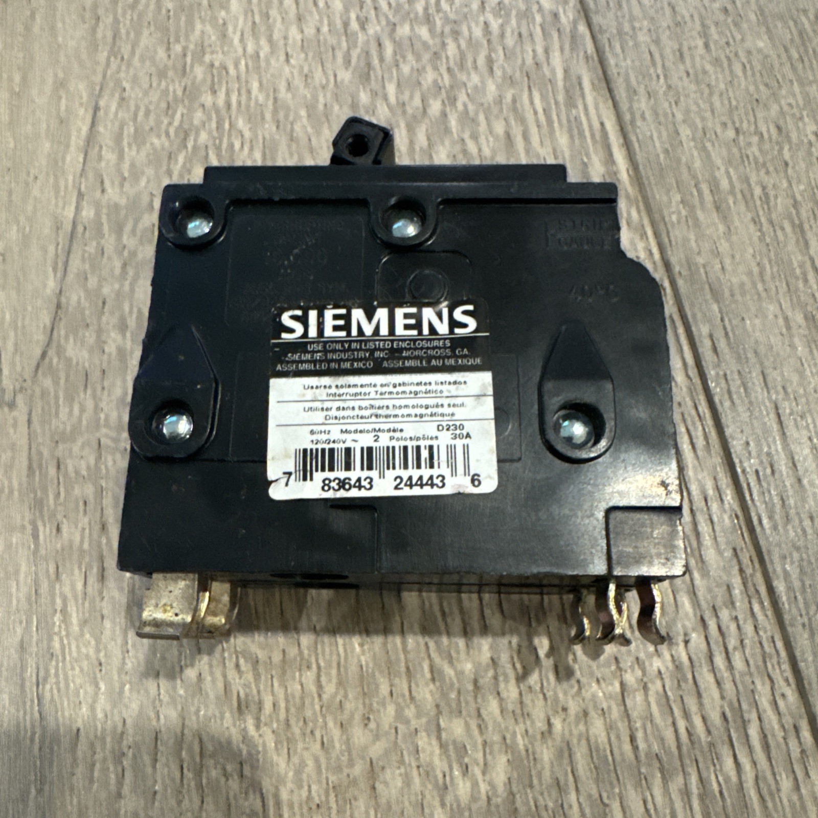 SIEMENS D230 2Pole 30 Amp 120/240VAC TYPE QD Circuit Breaker