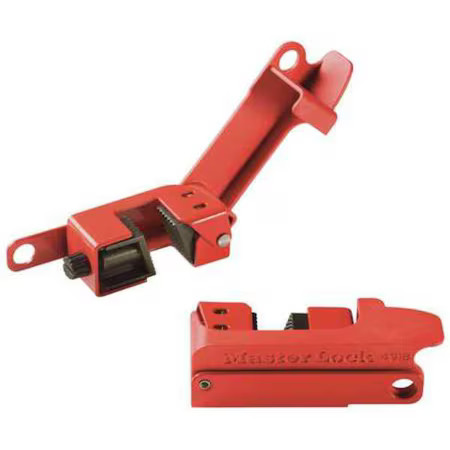 Master Lock 491B Grip Tight Single Pole Breaker Lockout, Steel, Clamp-On, For