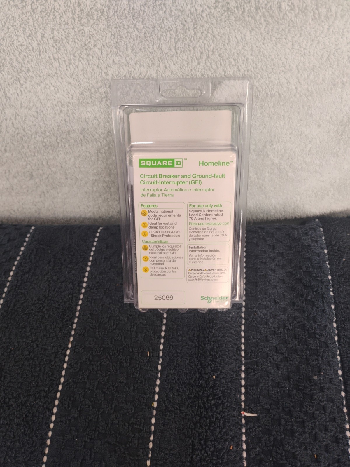 Square D HOM220GFIC 20A Circuit Breaker & GFIC J