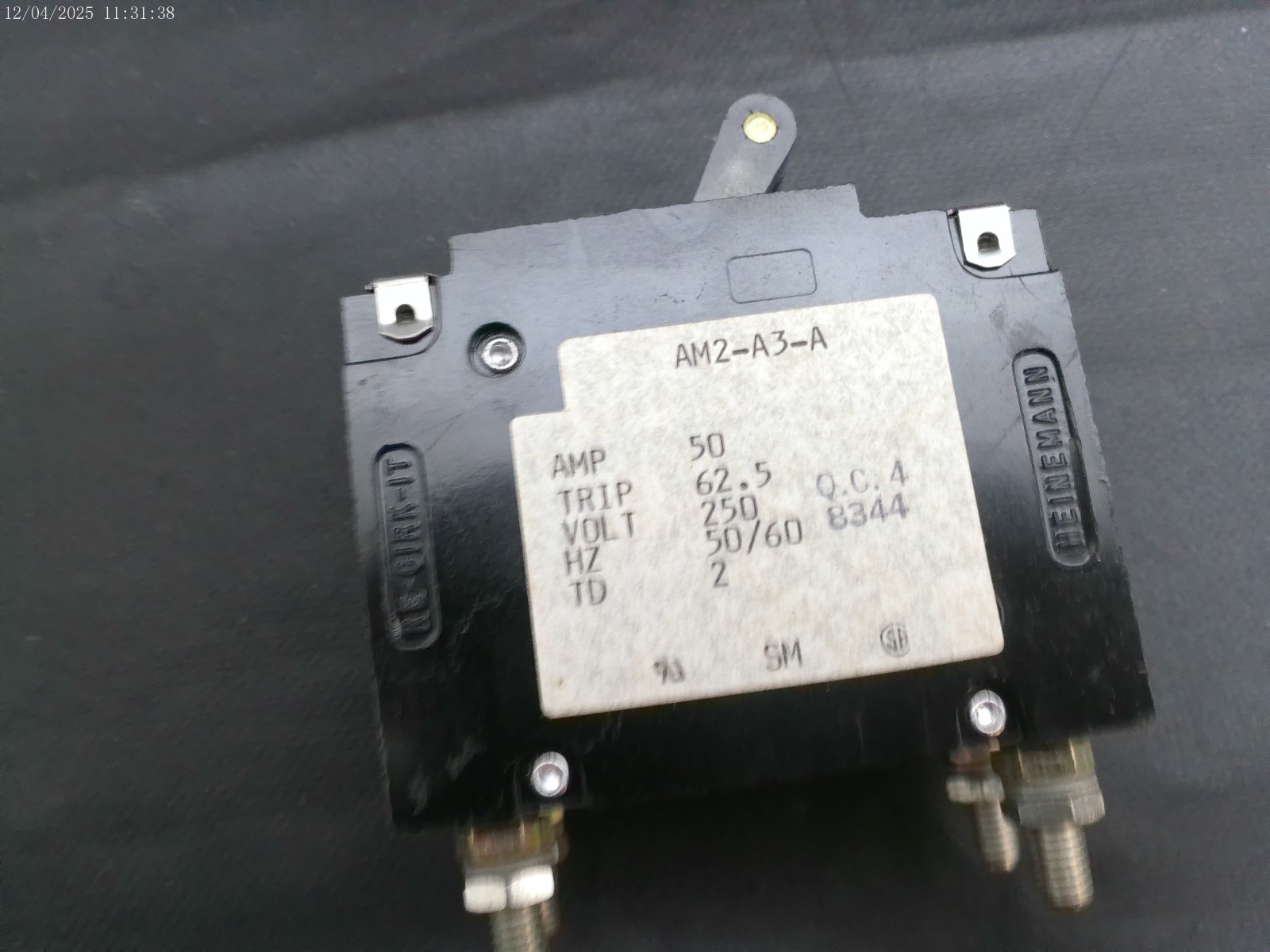 HEINEMANN AM2-A3-A-50-2 CIRCUIT BREAKER – USA SELLER FAST SHIPPING