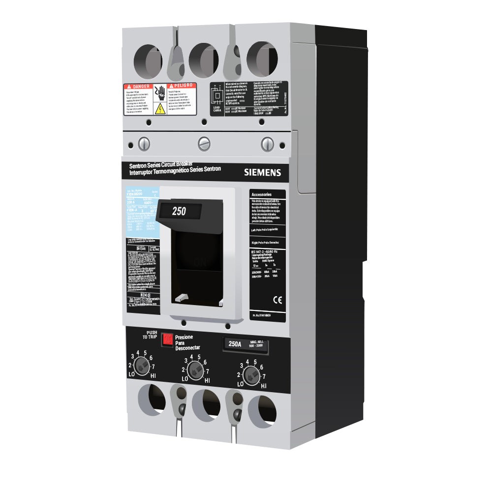 FXD63B250 – Siemens – Molded Case Circuit Breaker