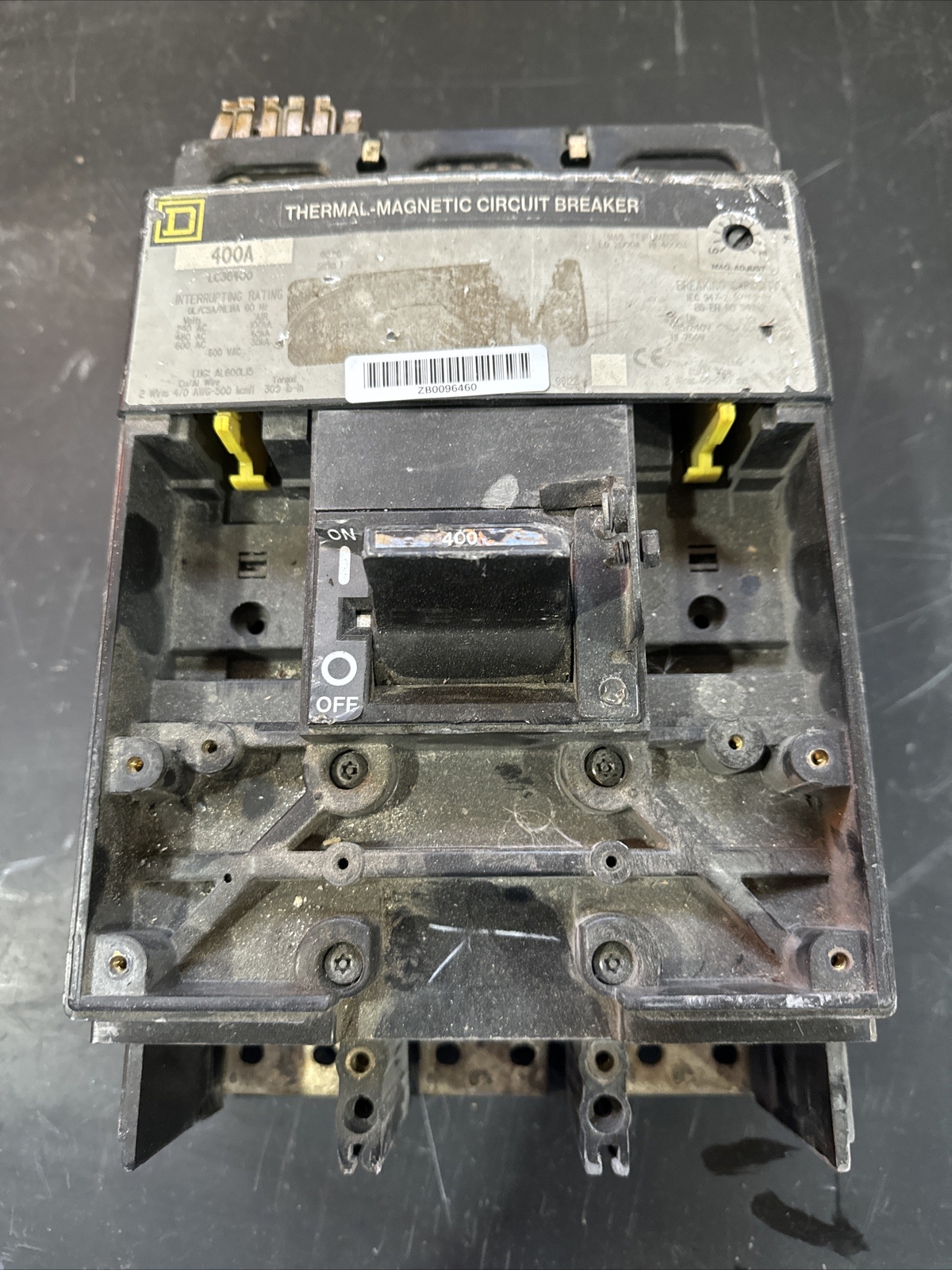 SQAURE D LC36400 3 POLE 600V 400A 400 AMP I-LINE CIRCUIT BREAKER ILINE PARTS