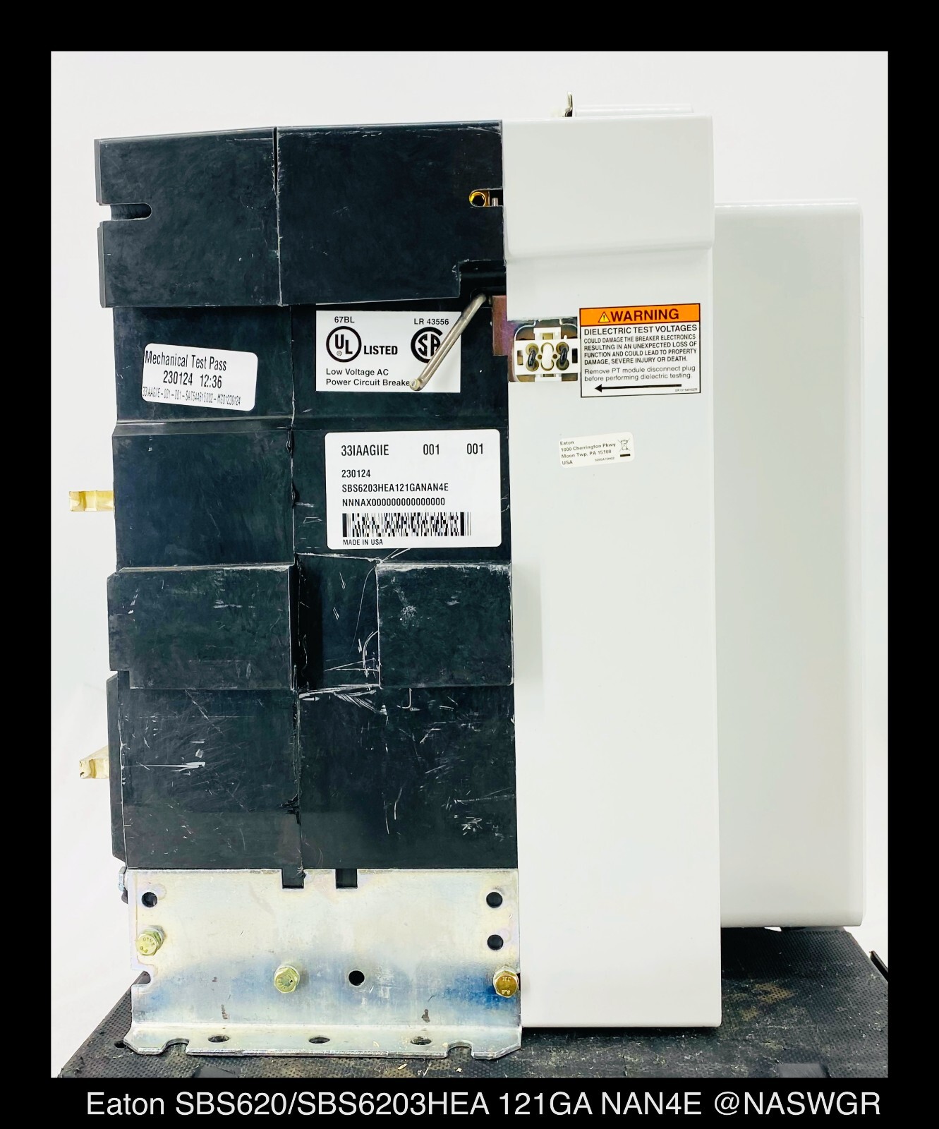 Eaton Magnum SB SBS620 Breaker (E/O,B/I) ~ 1200 Amp – Unused Surplus