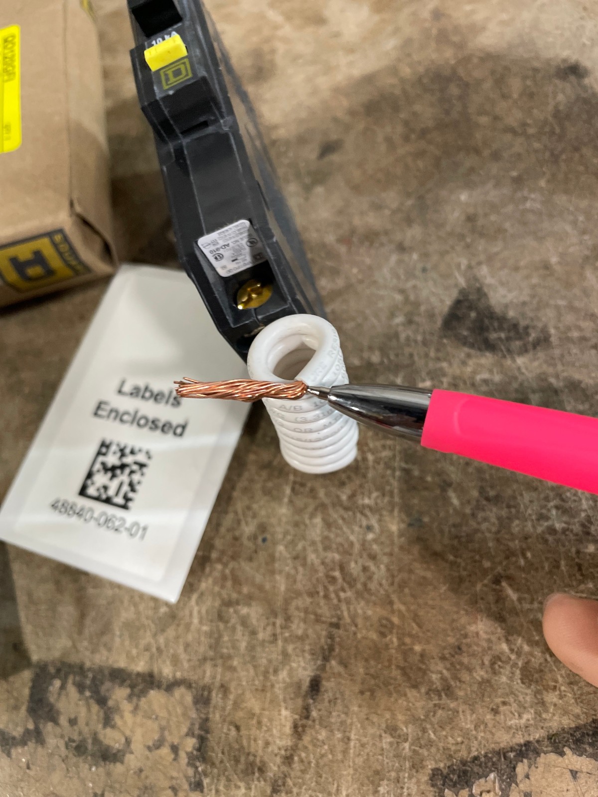 Square D – QO120GFIC QO 20A Single-Pole GFCI Circuit Breaker (Used)
