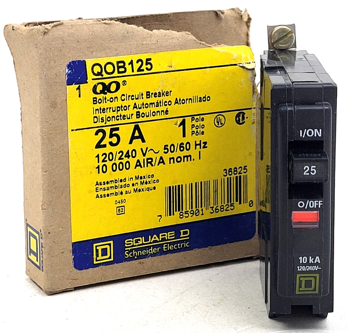 QOB125 Square D 25 Amp 240 Volt Circuit Breaker – Next Day Option – New
