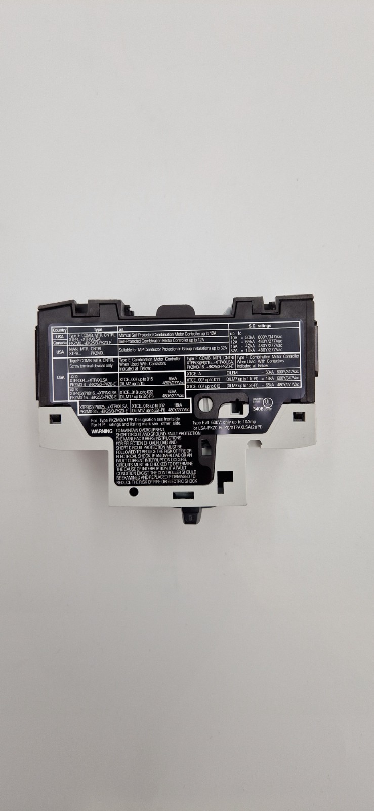 EATON Thermal Magnetic Circuit Breaker Motor Protect PKZM0-32 3 pole US in Stock